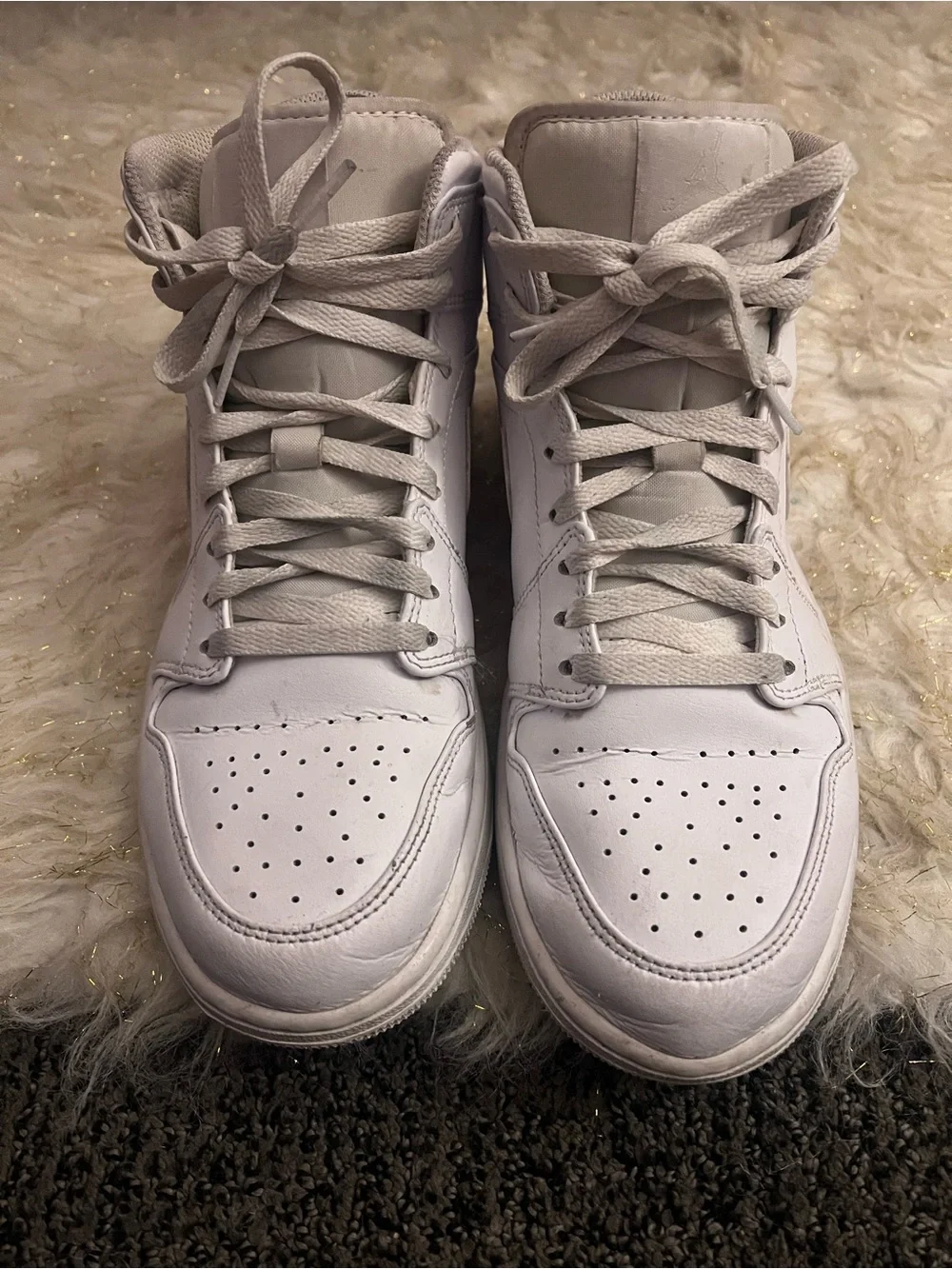 Jordan Soft White Low-Top Sneaker Interior View